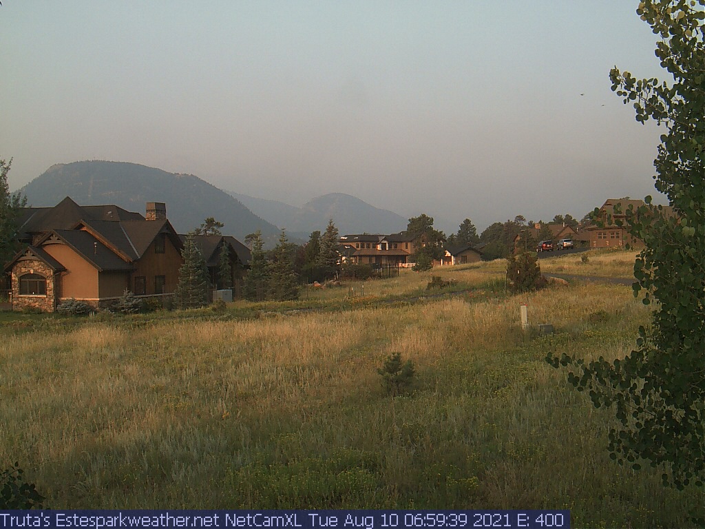 Estes Park Webcam Sunrise Shot of the Day