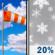 Today: Mostly Sunny then Slight Chance Snow Showers