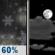 Tonight: Rain showers likely, possibly mixing with snow after 8pm, then gradually ending. Some thunder is also possible.  Partly cloudy, with a low around 31. West wind 8 to 10 mph, with gusts as high as 16 mph.  Chance of precipitation is 60%. Little or no snow accumulation expected. 