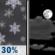 Thursday Night: Chance Rain And Snow Showers then Partly Cloudy
