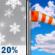 Monday: A slight chance of rain and snow showers before noon. Mostly sunny, with a high near 54. Monday: Slight Chance Rain And Snow Showers then Mostly Sunny