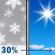 Today: Chance Light Snow then Sunny