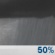 Monday Night: A 50 percent chance of showers and thunderstorms.  Mostly cloudy, with a low around 35.