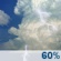 This Afternoon: Showers and thunderstorms likely before 5pm, then a chance of showers and thunderstorms. Partly sunny. High near 81, with temperatures falling to around 75 in the afternoon. South wind around 8 mph. Chance of precipitation is 60%. New rainfall amounts between a tenth and quarter of an inch possible. This Afternoon: Showers And Thunderstorms Likely
