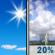 Saturday: A slight chance of showers and thunderstorms after 2pm. Sunny, with a high near 65. West wind 5 to 9 mph. Chance of precipitation is 20%. Saturday: Sunny then Slight Chance Showers And Thunderstorms